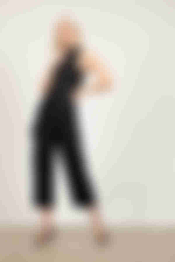 Too Much To Bare Wide Leg Pants - Black