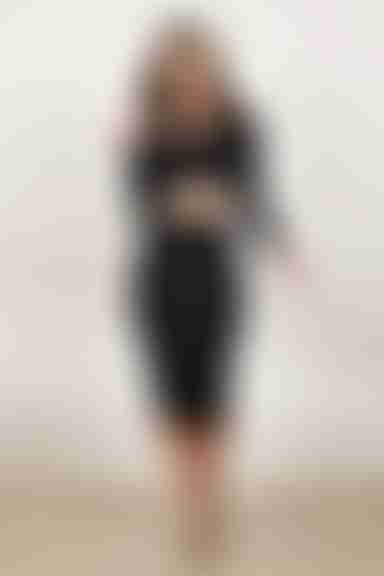 Wait In Line Pencil Midi Skirt - Black