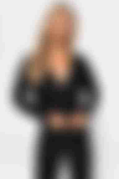 Wrap City Crop Top - Black