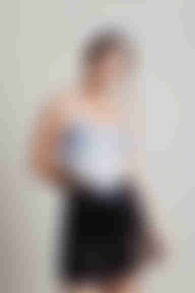 Behind The Scenes Crop Top - Blue