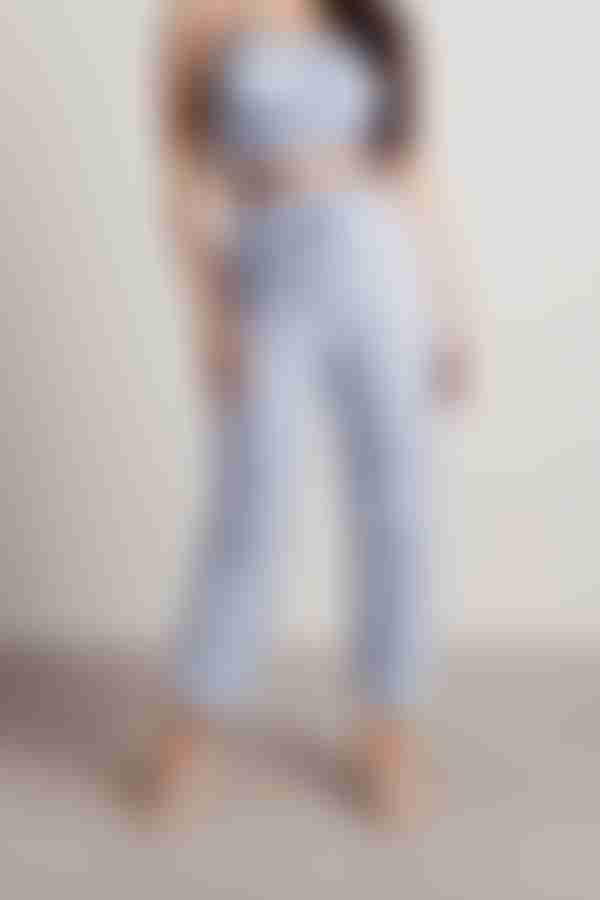 Get A Clue Plaid Pants - Blue