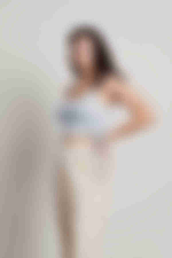 Just For You Crop Top - Blue