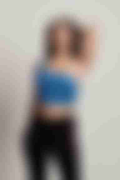 Mahal Crop Top - Blue