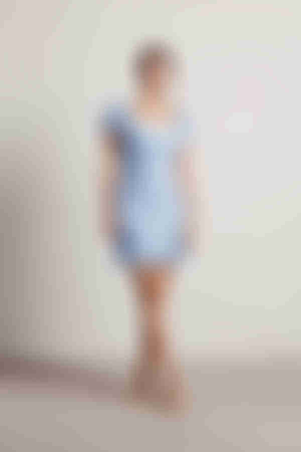 Namuro Smocked Puff Sleeve Mini Dress - Off White