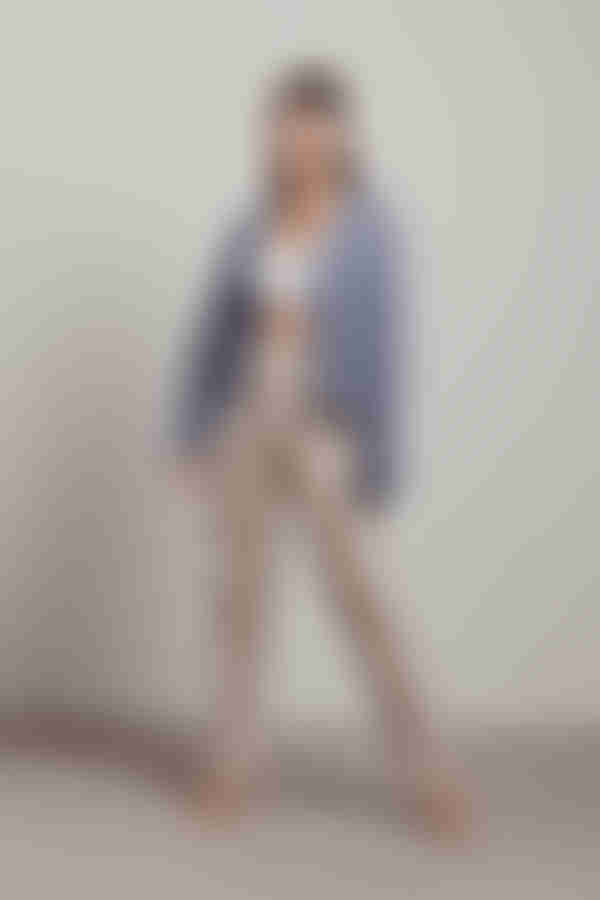 Play No Games Sweater Cardigan - Blue