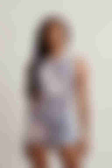 Mozza Tie Dye Ruched Mini Dress - Blue & Purple