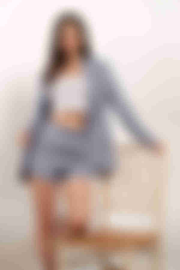 Run The Meeting Paperbag Shorts - Blue