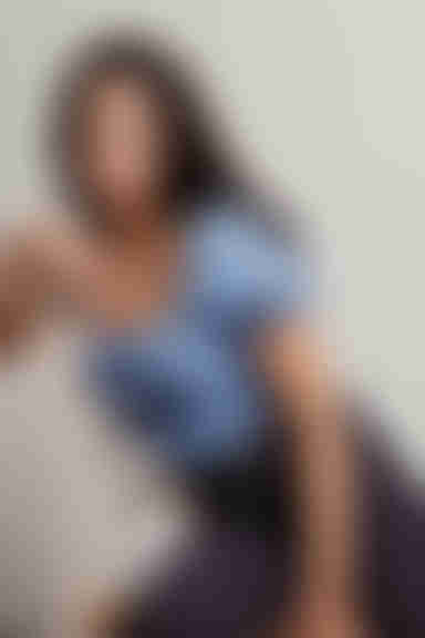 See You There Crop Top - Blue