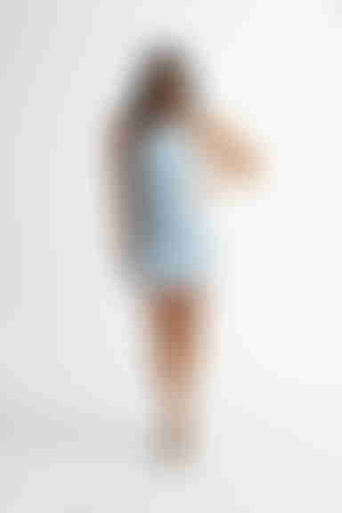 Sylvie Open Back Bodycon Mini Dress - Blue