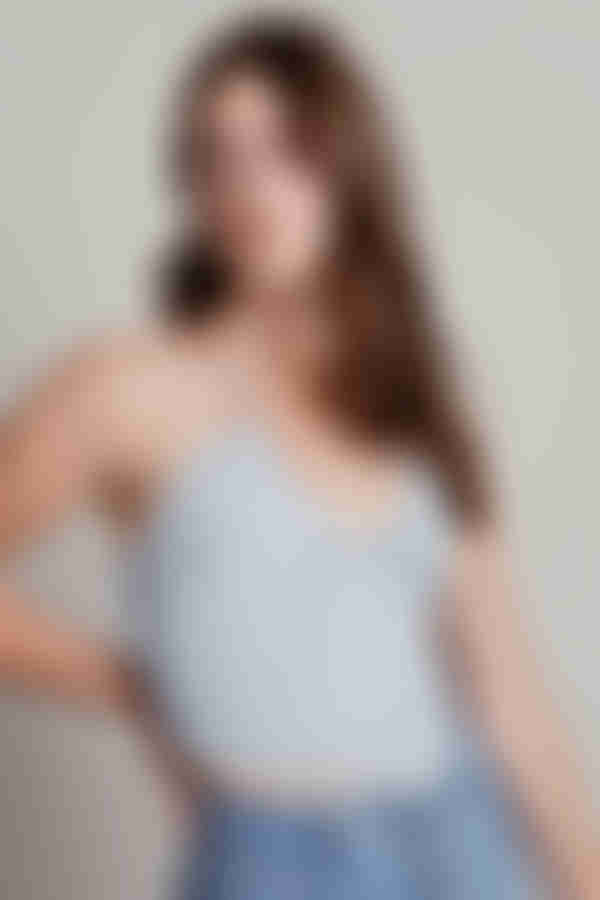 Talk About It Crop Top - Blue