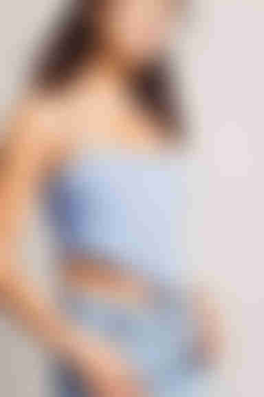 Told You So Crop Top - Blue