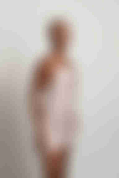 All In Time Satin Cowl Neck Mini Dress - Blush