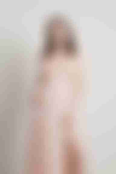 Forget Me Not Lace High Slit Maxi Dress - Blush