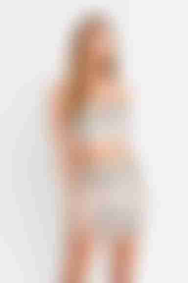 Back In Action Embroidered Mini Skirt - Blush Multi