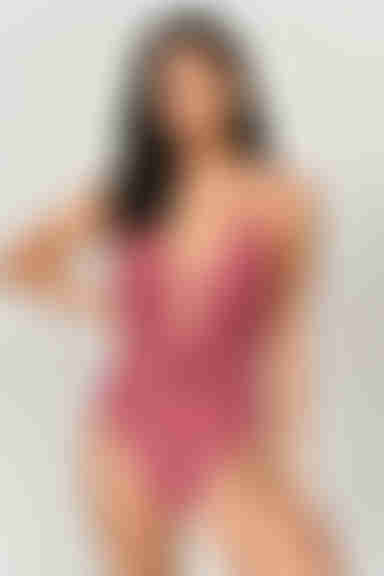 Swept Away Ruffle Monokini - Brick