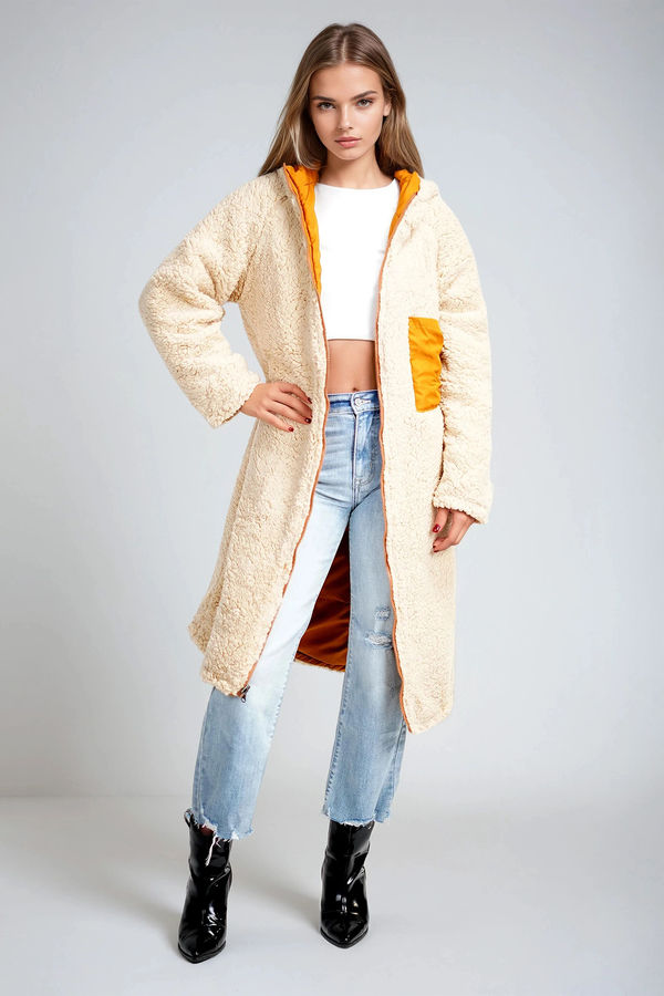 Alpine Dual Reversible Sherpa Coat - Brown