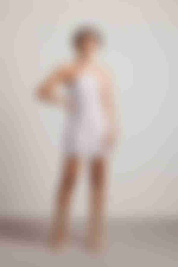 Forever Love Halter Mesh Mini Dress - Orange