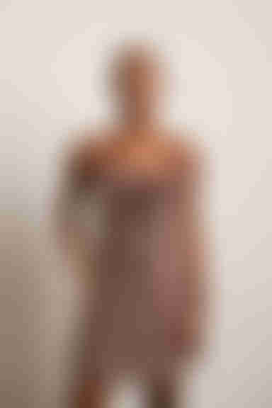 In My Element Ruched Bust Skater Mini Dress - Brown