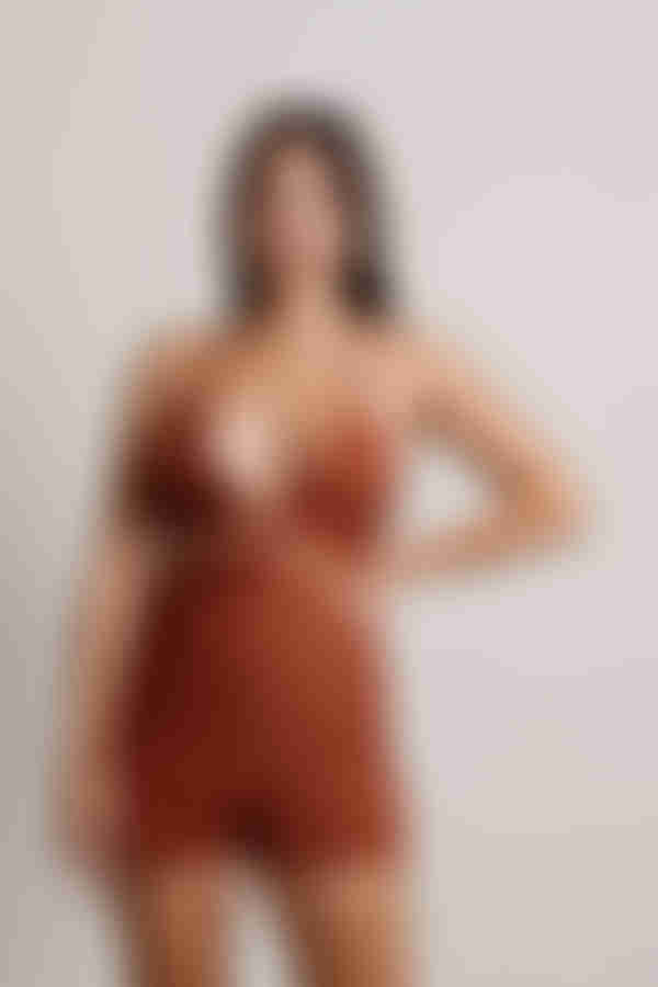 Kiss Me Cutout Romper - Brown