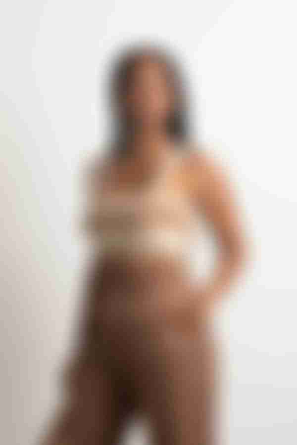 Sweet Pie Crop Top - Brown Multi