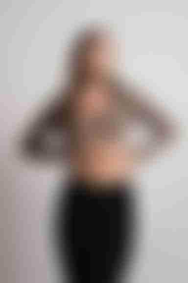 Tell Me About It Crop Top - Brown