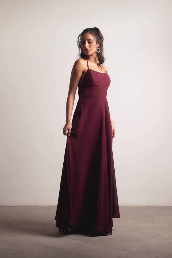 Know You Love Me Red Bridesmaid Slit Maxi Dress