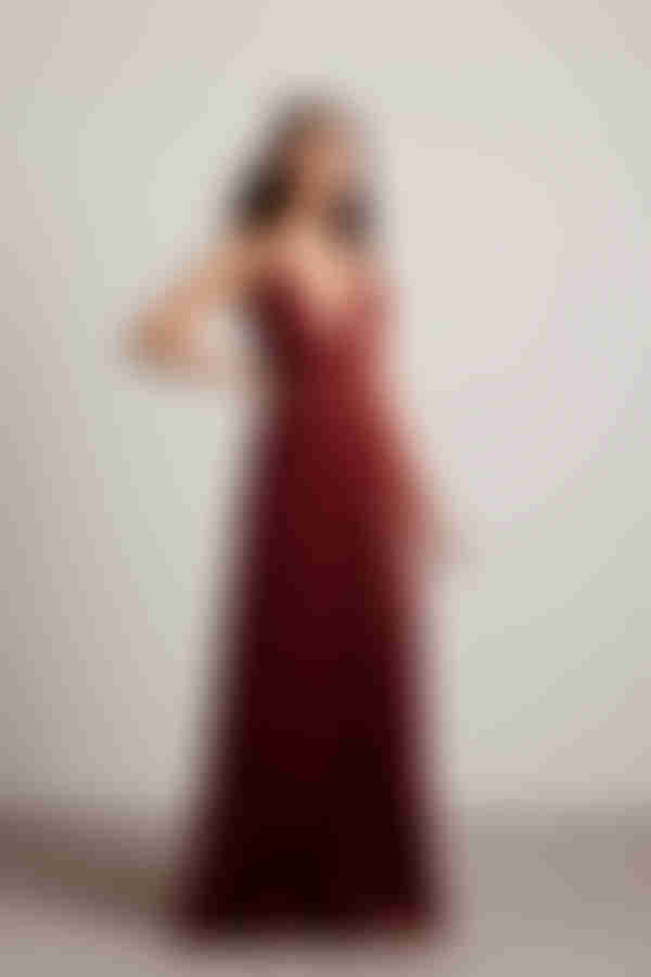 Night To Remember Chiffon Double High Slit Maxi Dress - Black