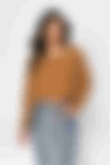 What Lovers Do Ribbed Top - Camel 