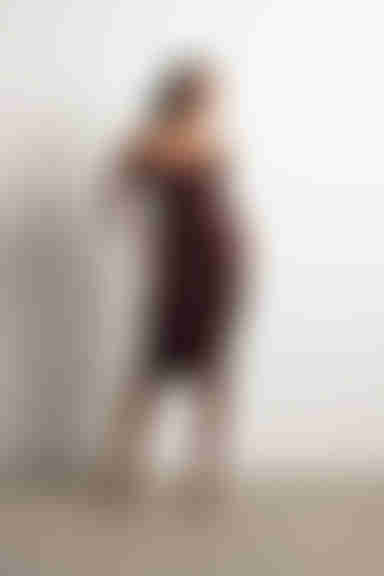 Up All Night Glitter Mermaid Midi Dress - Chocolate Brown