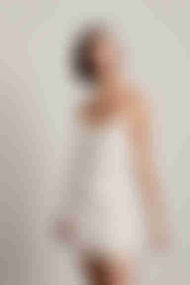 Just A Small Thing Exposed Stitch Bodycon Mini Dress - Cream