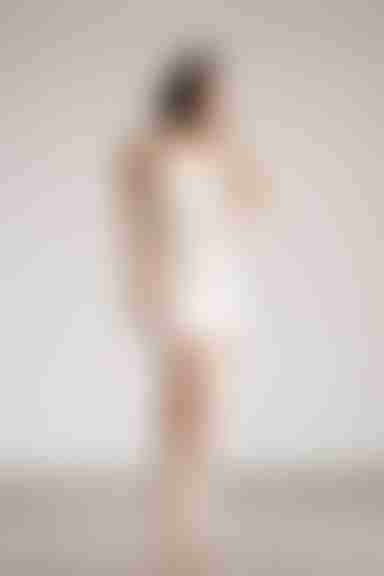 Kiana Backless Flower Strap Mini Dress - Cream