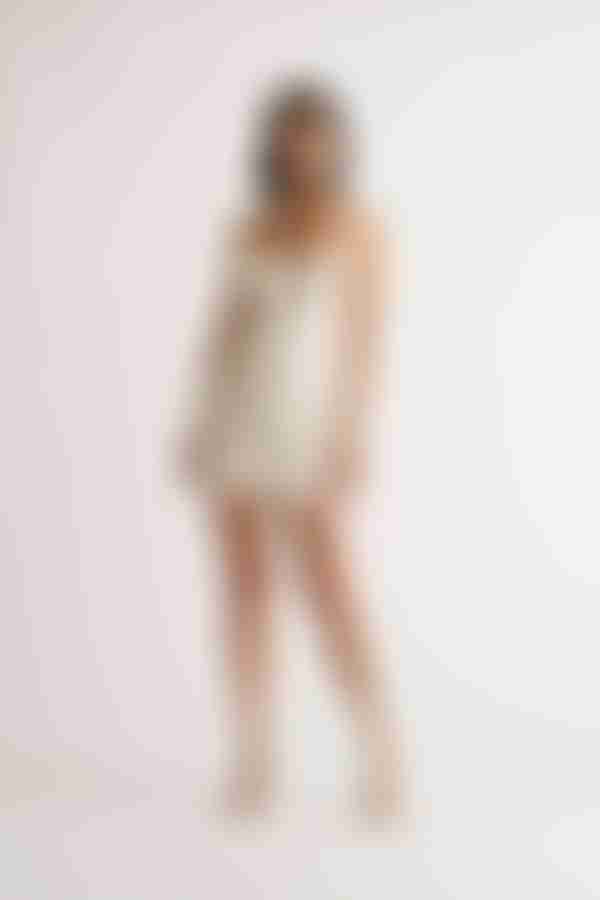 Edwina Floral Bodycon Mini Dress - Cream Multi