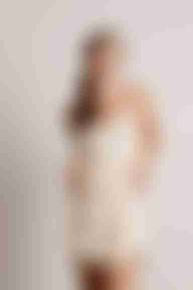 Small Talk Bustier Skater Mini Dress - Cream