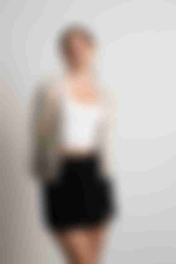 Wildlife Sweater Cardigan - Cream Taupe