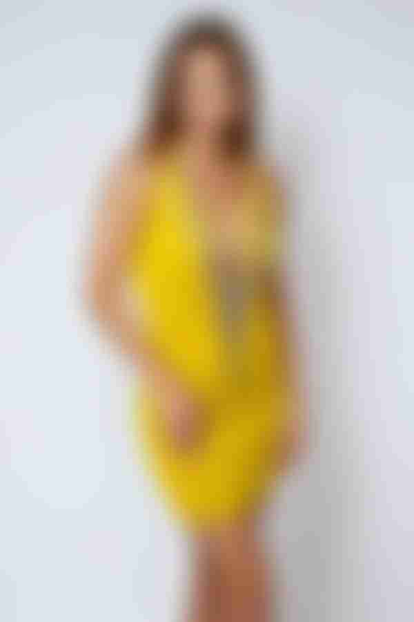 Bright Moves Plunging Fringe Mini Dress - Dark Tealeaf