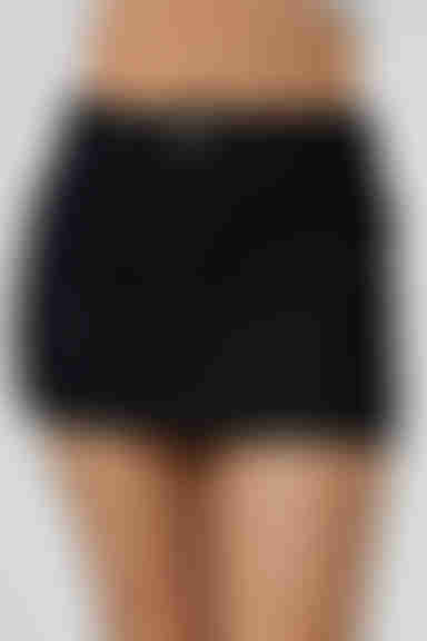 Fit Check Stripe Denim Skirt - Denim White 