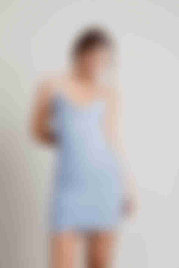 Vaea Cross Back Bodycon Mini Dress - Pistachio