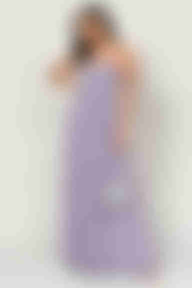 Go Glam Sweetheart Surplice Maxi Dress - Dusty Purple