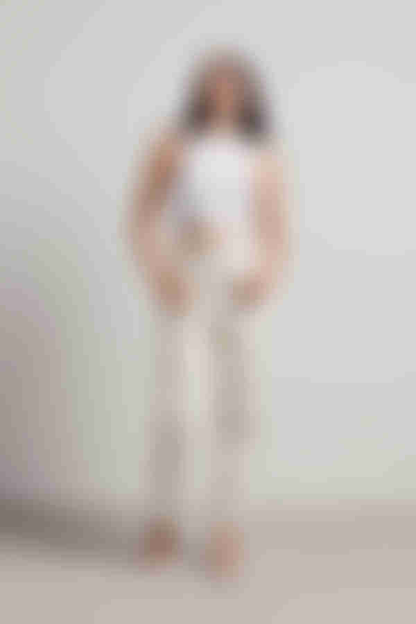 Stella Paperbag Pants - Ecru