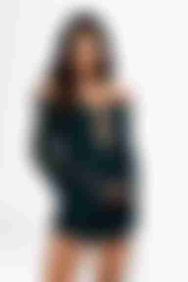 Hey Darlin' Lace Romper - Emerald