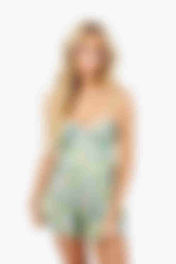 Merl Floral Romper - Fancy Daily Blue