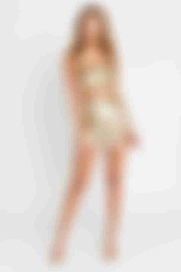 Everything and More Reversible Sequin Mini Skirt - Multi