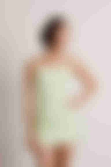 Hermione Open Back A-Line Mini Dress - Green