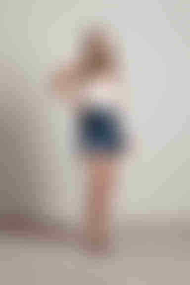 Oia Floral Jacquard Mini Skirt - Green