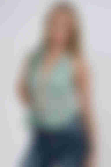 Sway Haven Plunge Halter Top - Green