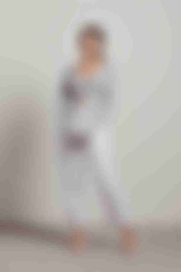 Paola Ribbed Cardigan - Grey