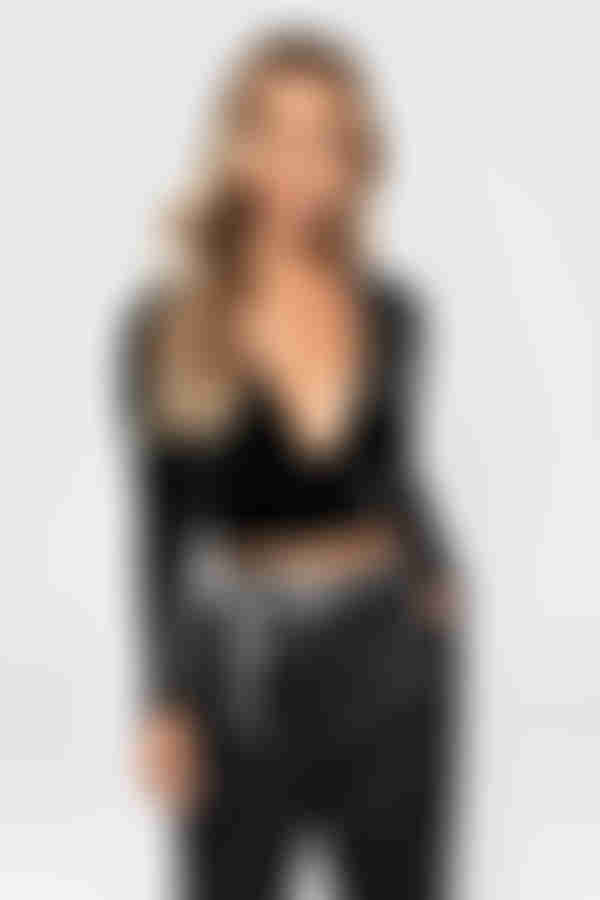 Teddy Crop Top - Grey