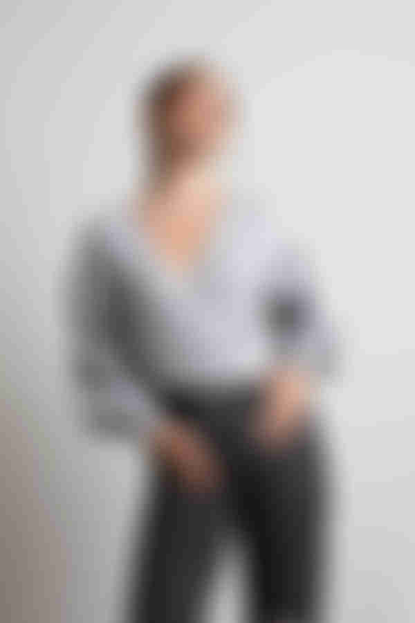 Shiloh Ribbed Sweater - Heather Grey