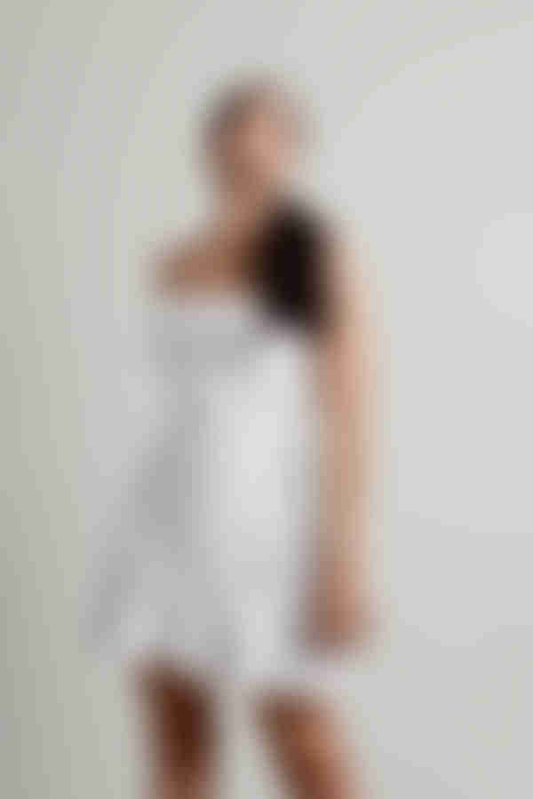 Dance By Open Back Wrap Mini Dress - Ivory