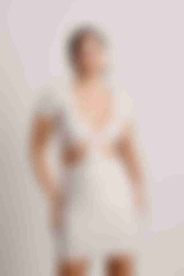 Bring It Floral Cutout Mini Dress - Ivory Multi